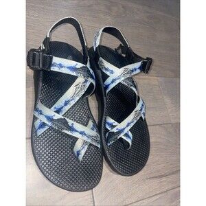 Chaco Womens Size 9 Blue Black Beach Casual Outdoor Strappy Sandals